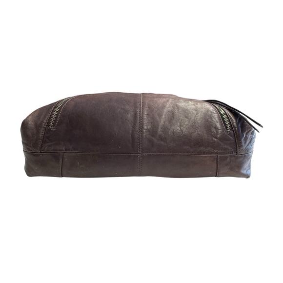 Vintage Sharif Studio Brown Suede Leather Shoulder Bag Whimsigoth 90s Y2K - Picture 5 of 7